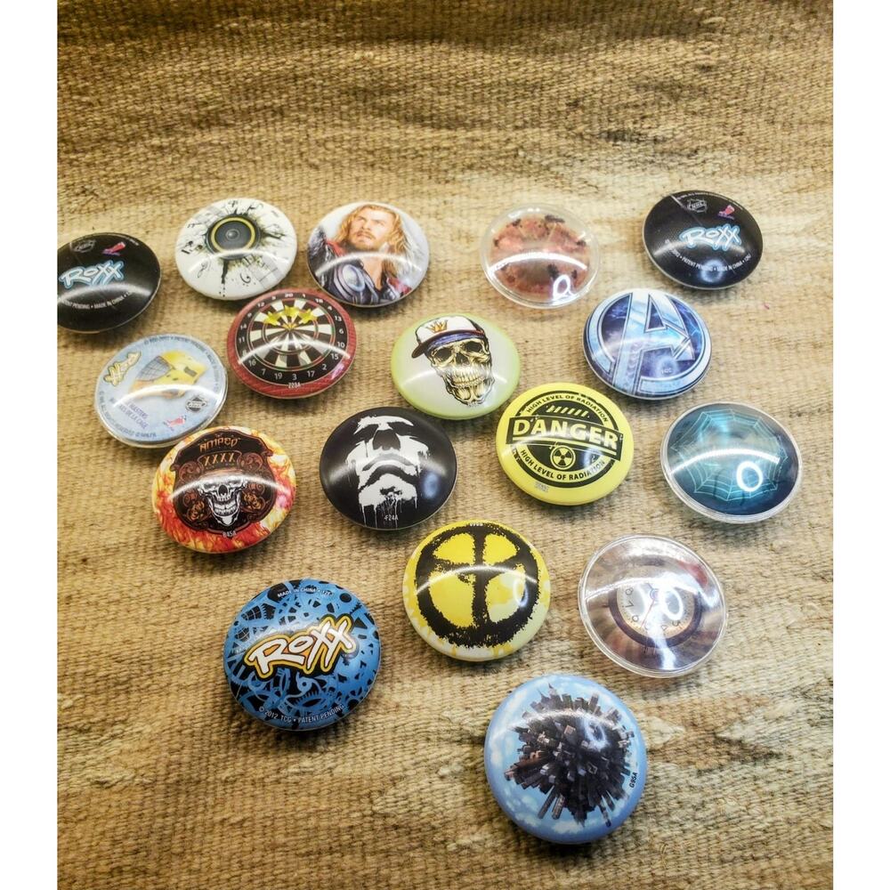 2012 ROXX TCG Battle Game Lot Game Pieces Collectible Metal Caps Y2K